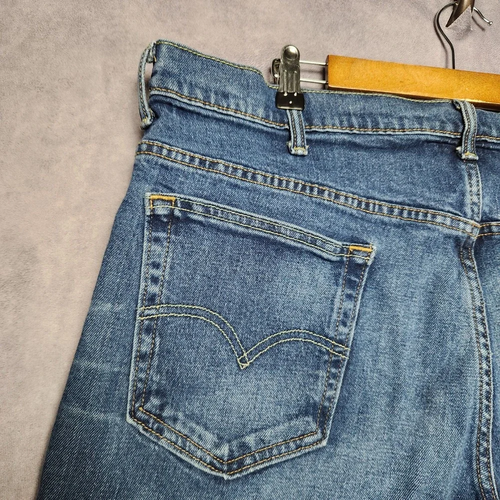 Levis‎ 569 Tapered Leg Altered Mens Jeans 38x30 Medium Wash Denim Zipper Fly
